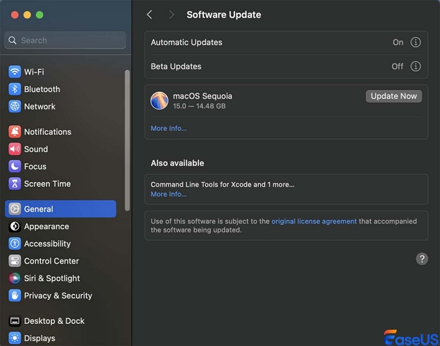 heck for software update