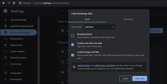 Browserverlauf löschen