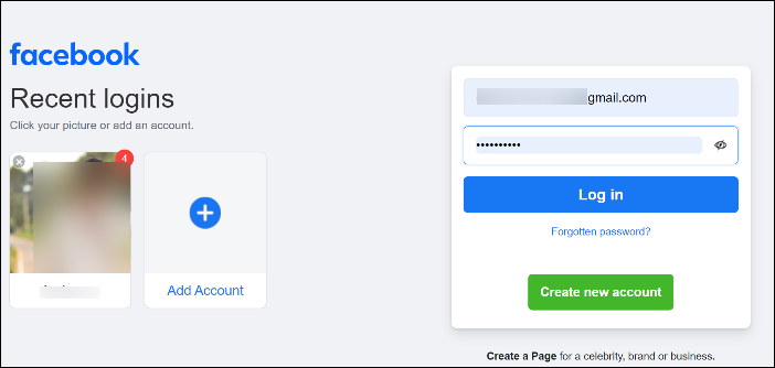Klicken Sie auf die Schaltfläche 'Anmelden'.