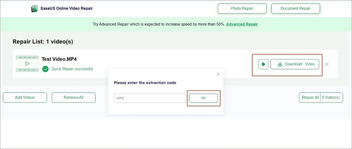 télécharger des vidéos réparées