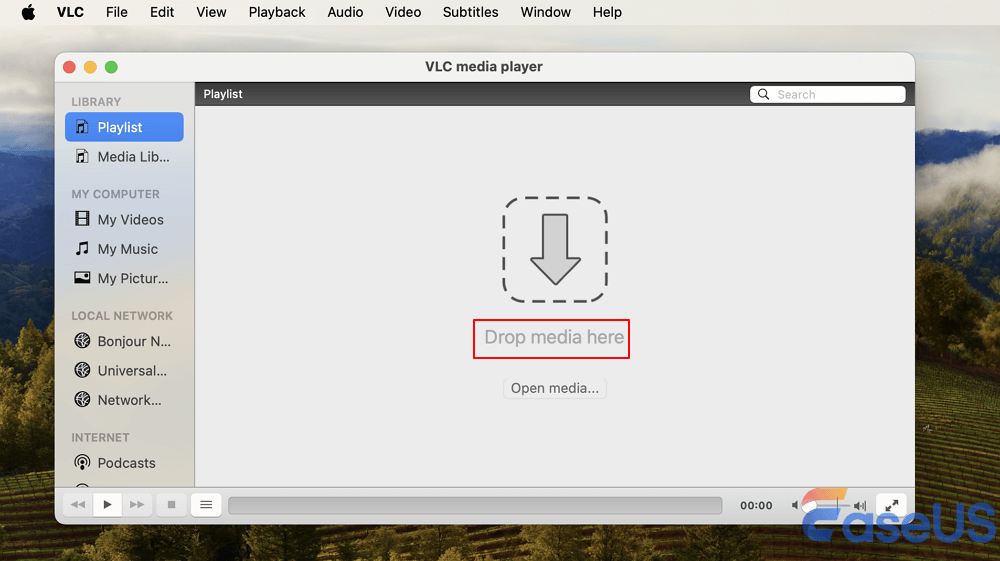 arraste a mídia aqui