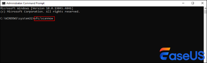 den Befehl SFC scannow eingeben