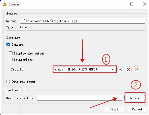 選擇格式和位置