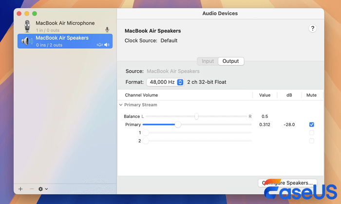 scegli il tuo dispositivo audio