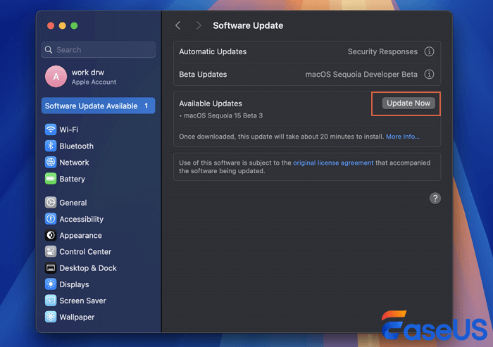 檢查可用的更新