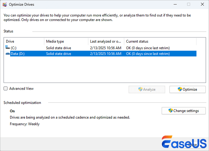 Optimizar el rendimiento del disco