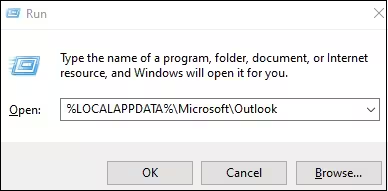 cole o comando na caixa de execução