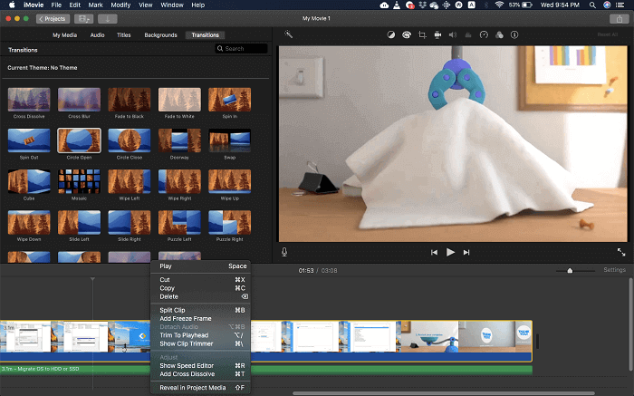 How to change video from portrait to landscape in imovie