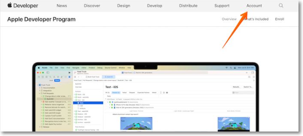 accedere al sito Web degli sviluppatori Apple