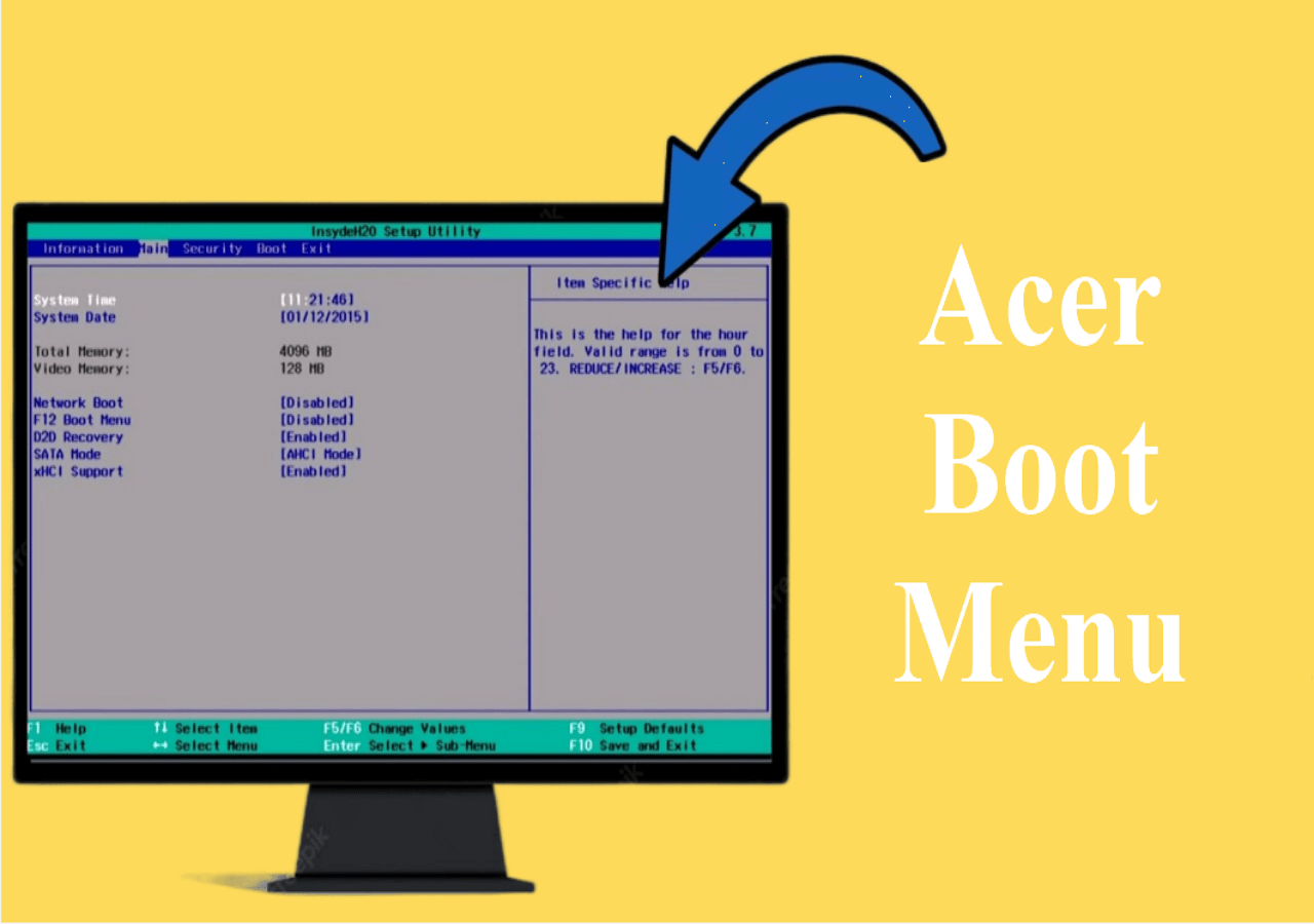 acer aspire 3 a315 boot menu