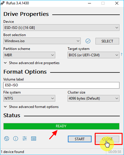 Brennen Sie die Windows-ISO-Datei auf USB-Laufwerk-2