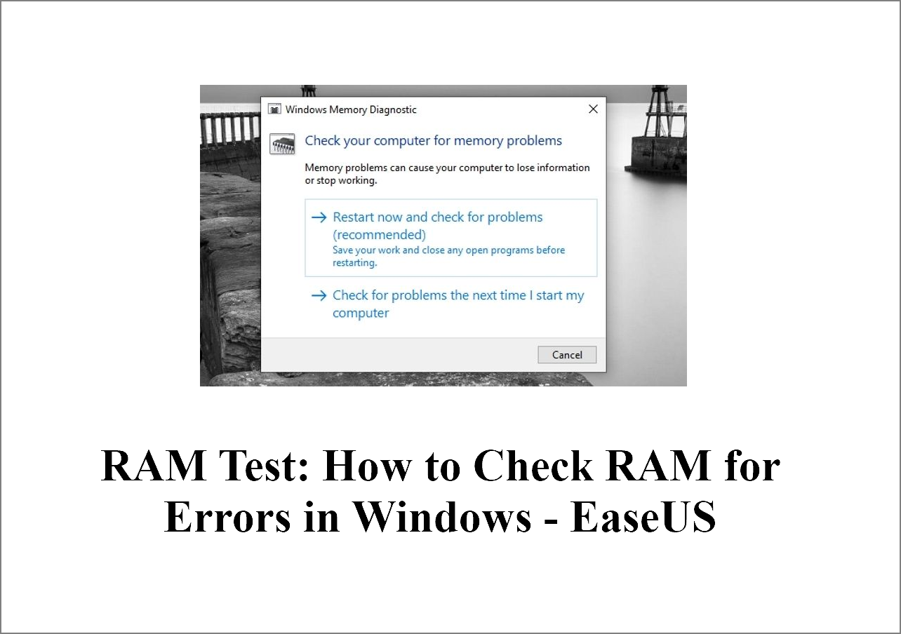 RAM Test: How to Check RAM for Errors Windows - EaseUS