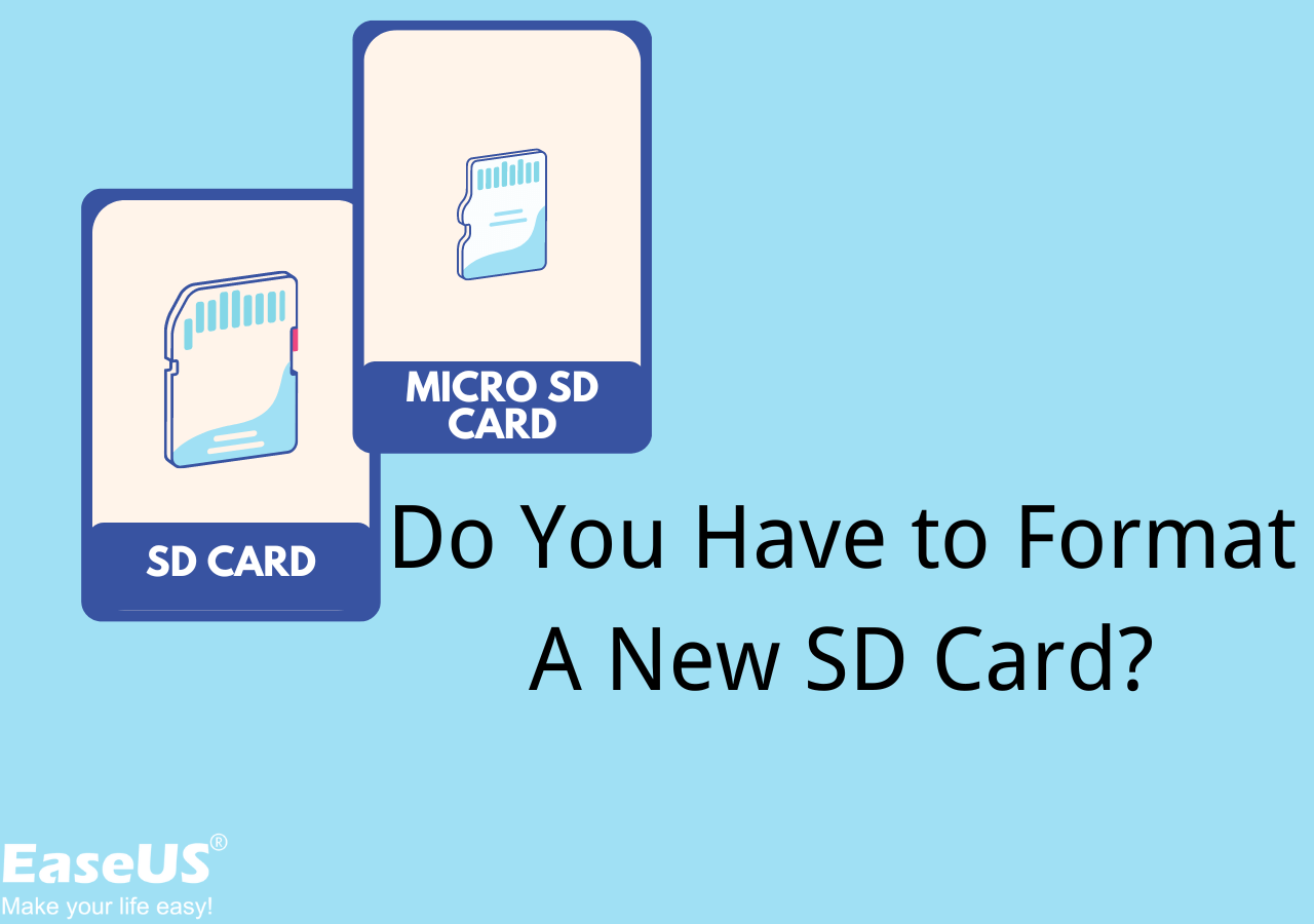 Does a new SD card need to be formatted before use?