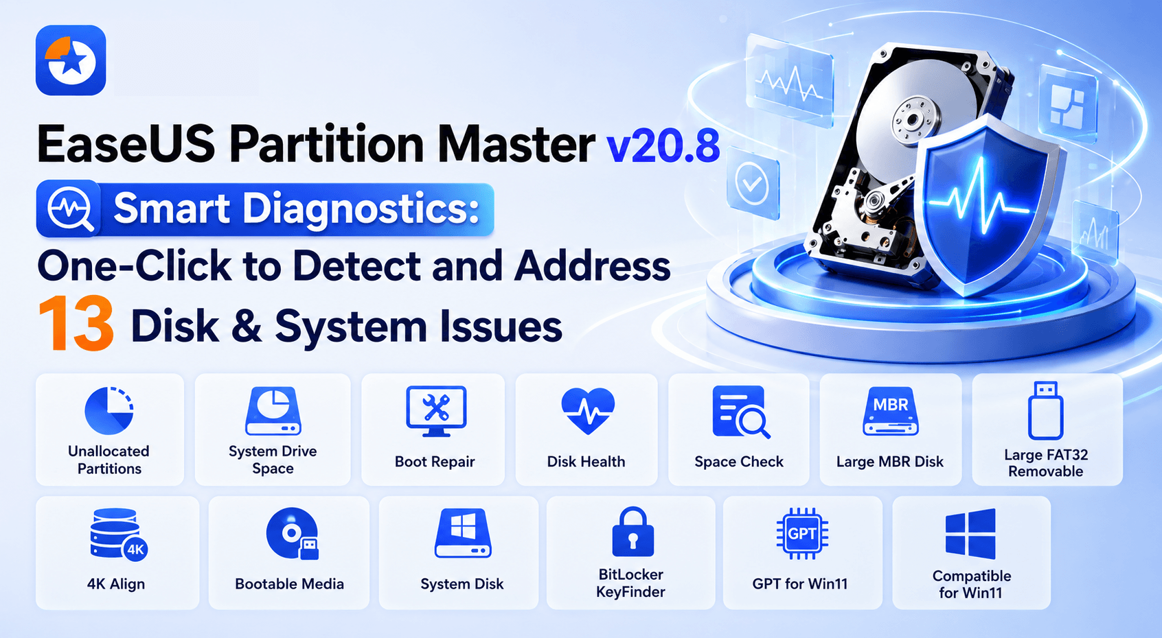 easeus partition-master v20.8 update news cover