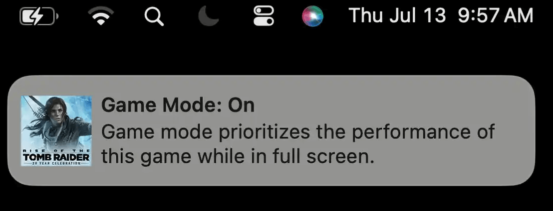 Spielmodus einschalten