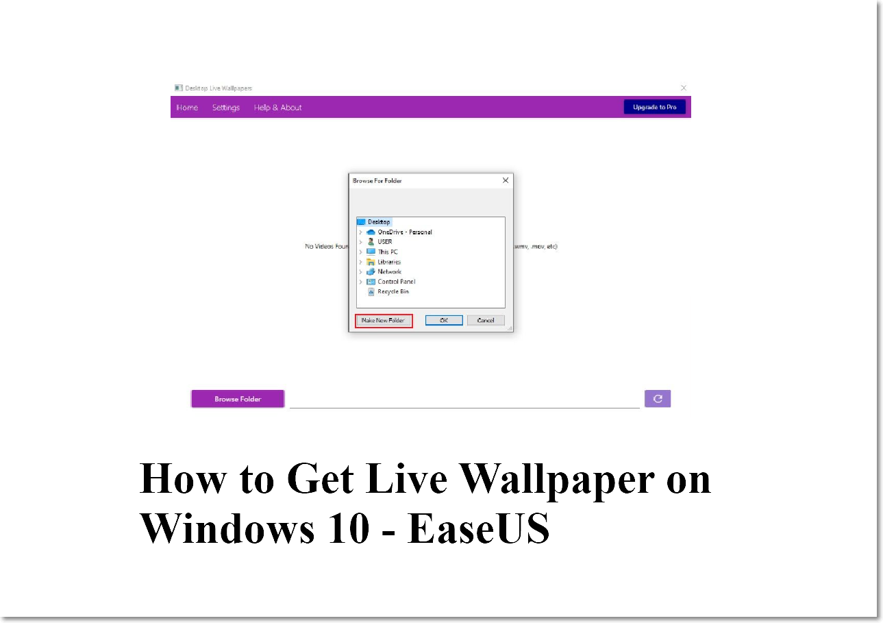 How to Get Live Wallpaper on Windows 10 - EaseUS