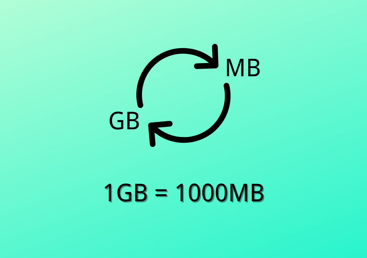How Megabytes Are There in a Gigabyte - EaseUS