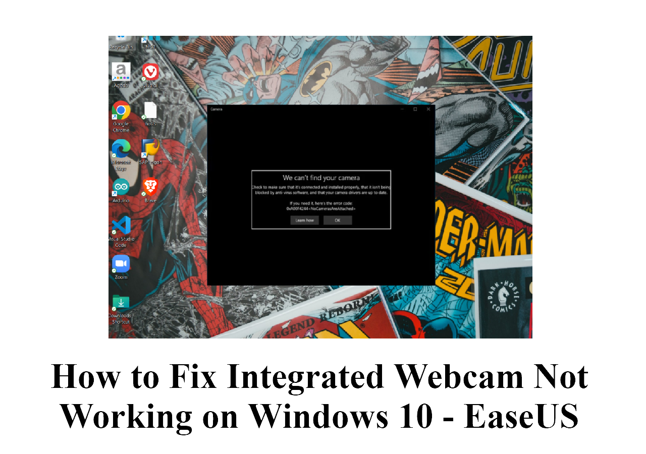 How to Fix Webcam Not Working on Windows 10 EaseUS