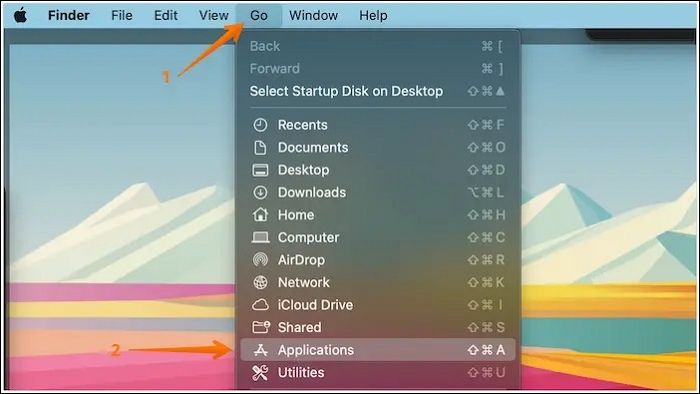 Finderからシステム環境設定を開く