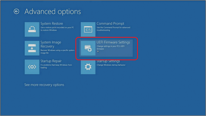 UEFI-Firmware-Einstellungen