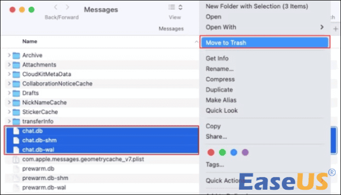 Locate the three files