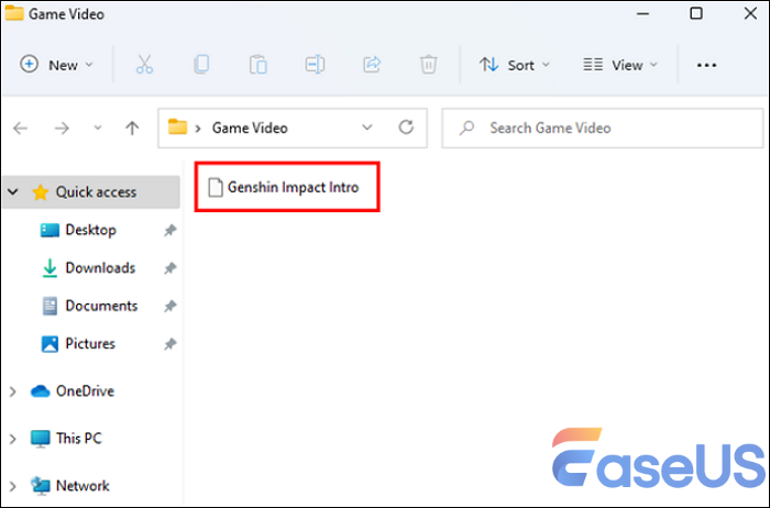 Select the video file