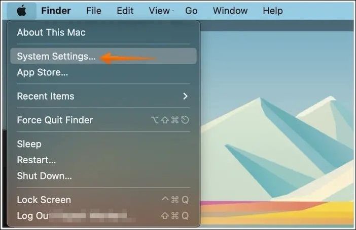 アップルメニュー設定
