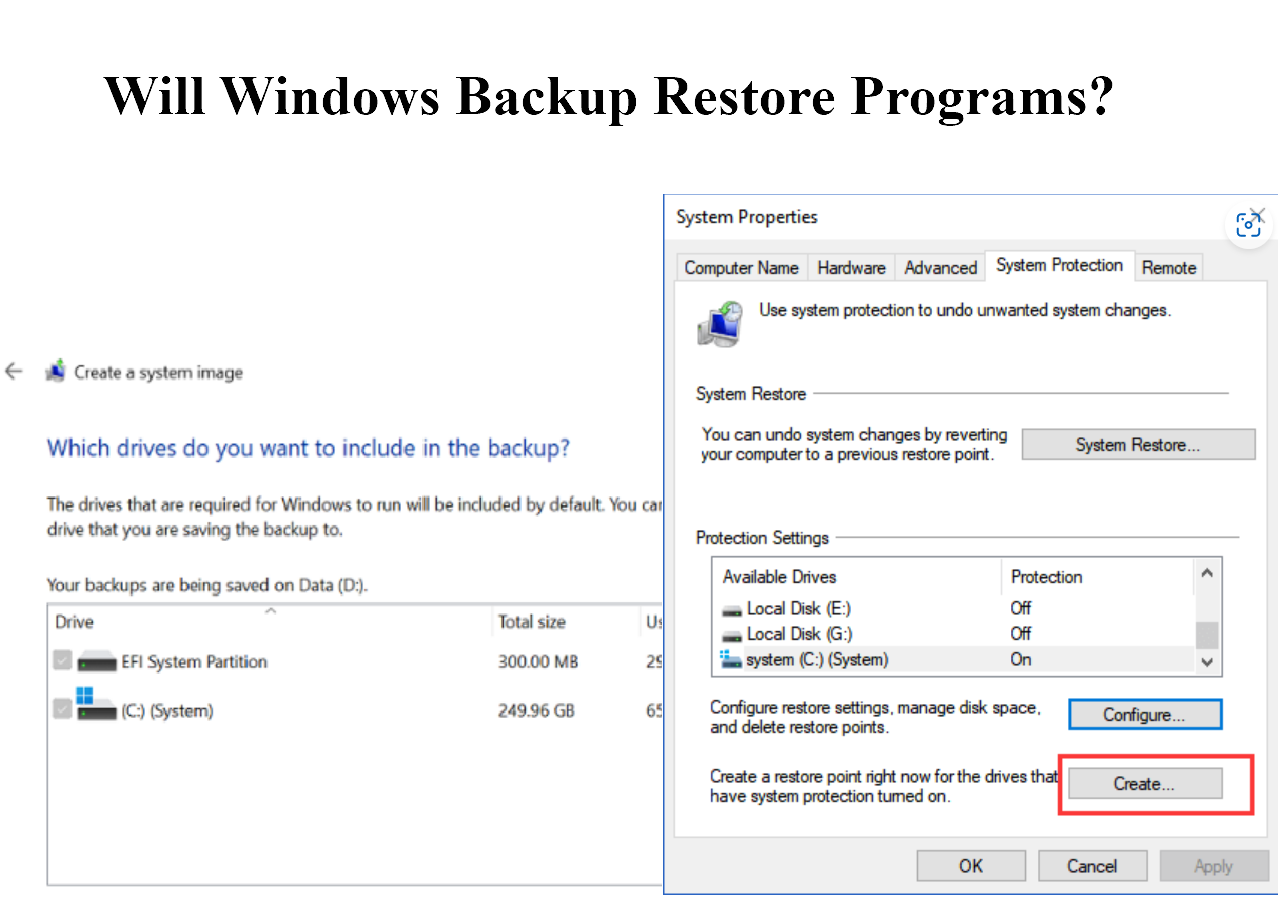 Will Windows Backup Restore Programs? Full Guide is Here EaseUS