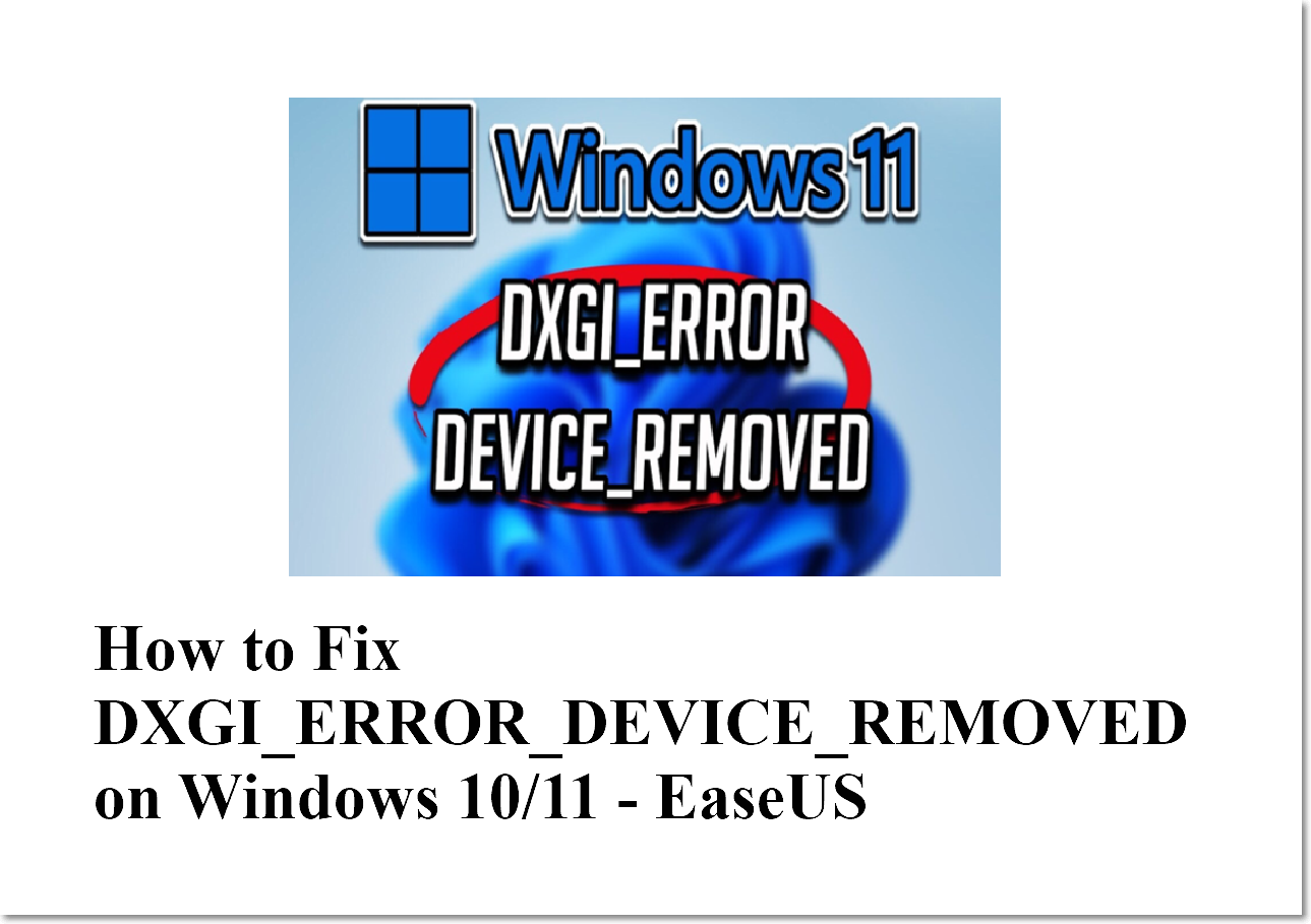 Fix DirectX Error on Windows 11/10