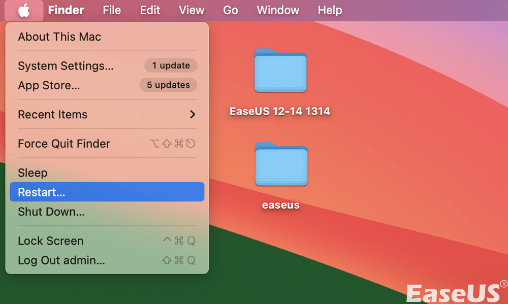 Starten Sie den Mac neu