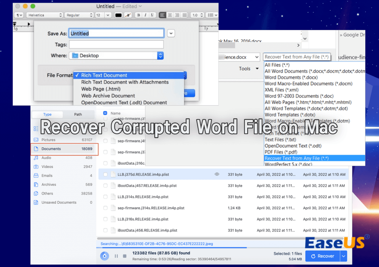 Recover Corrupted Word File on Mac With 3 Methods