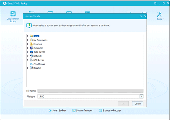 EaseUS Data Recovery Wizard - Select Files to Recover