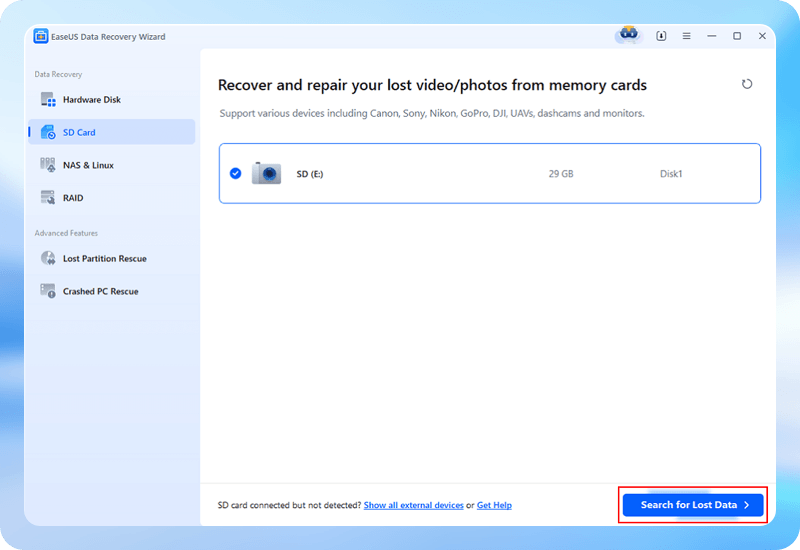 choose a disk