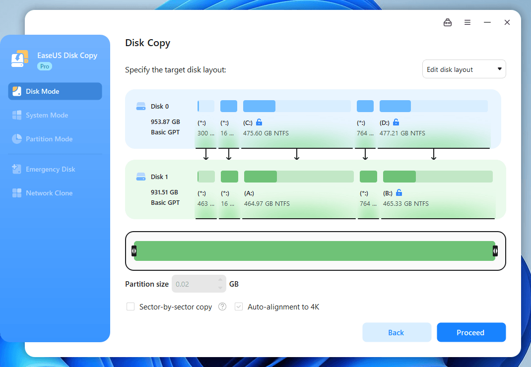 EaseUS Disk Copy screenshot 1